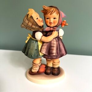 Vintage Goebel Hummel Figurine “Telling Her Secret” #196/0 - 1948 - 5”